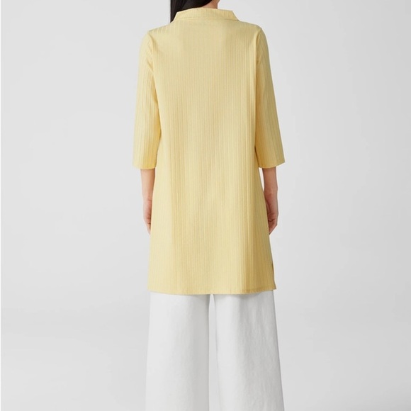 Eileen Fisher Washable Stretch Rib Funnel Neck Dress NWT - Picture 4 of 4